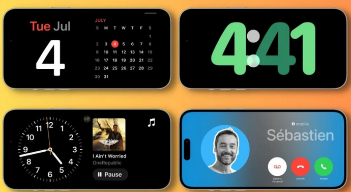 阳江苹果手机维修分享iOS17横屏充电待机显示有什么好处 