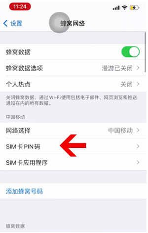 阳江苹果14维修网分享如何给iPhone14的SIM卡设置密码 